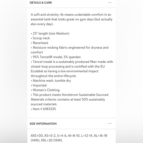 Zella Favorite Rib Tank - Picture 8 of 8